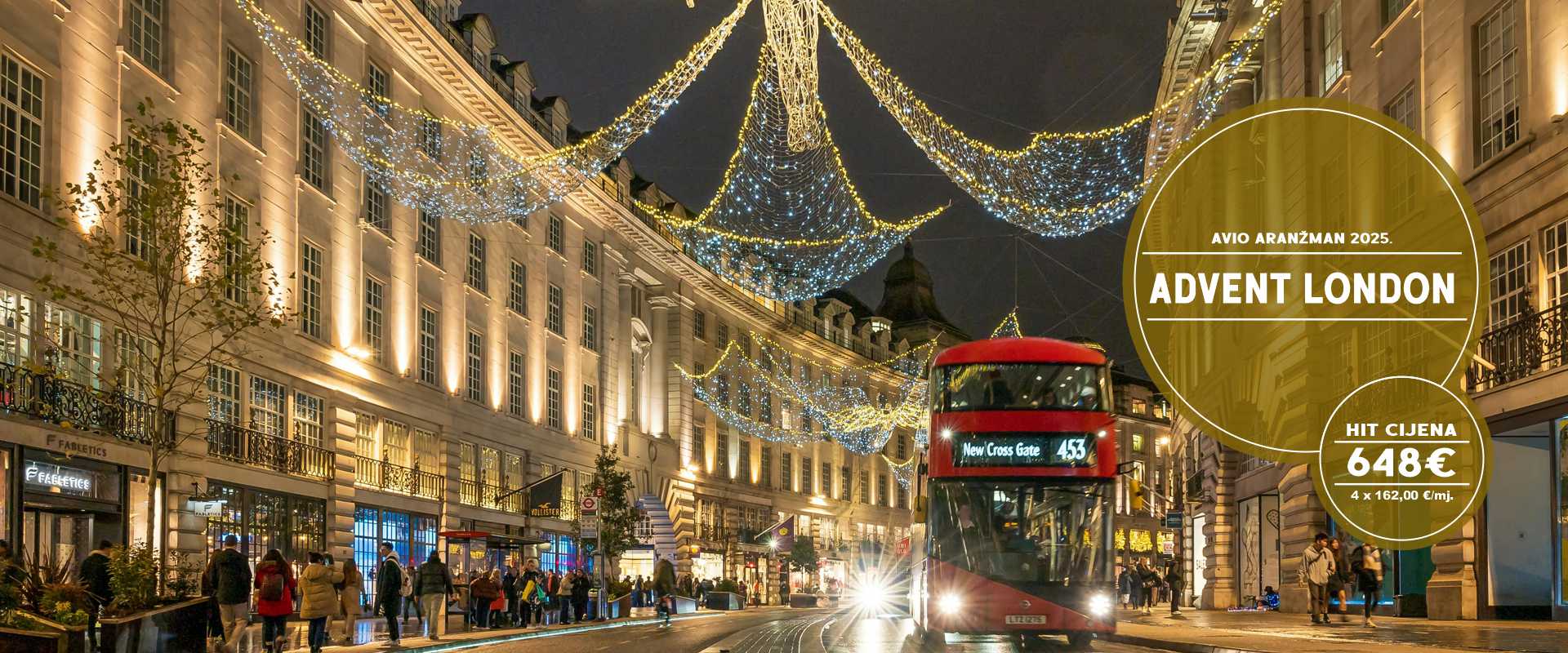 ADVENT U LONDONU AVIONOM IZ OSIJEKA I ZAGREBA