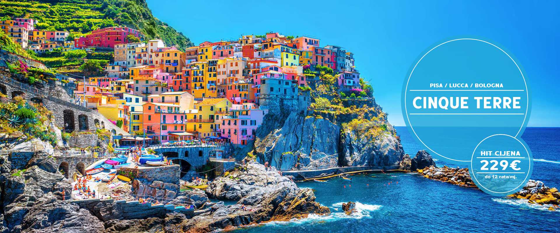 PUTOVANJE CINQUE TERRE IZ OSIJEKA I ZAGREBA